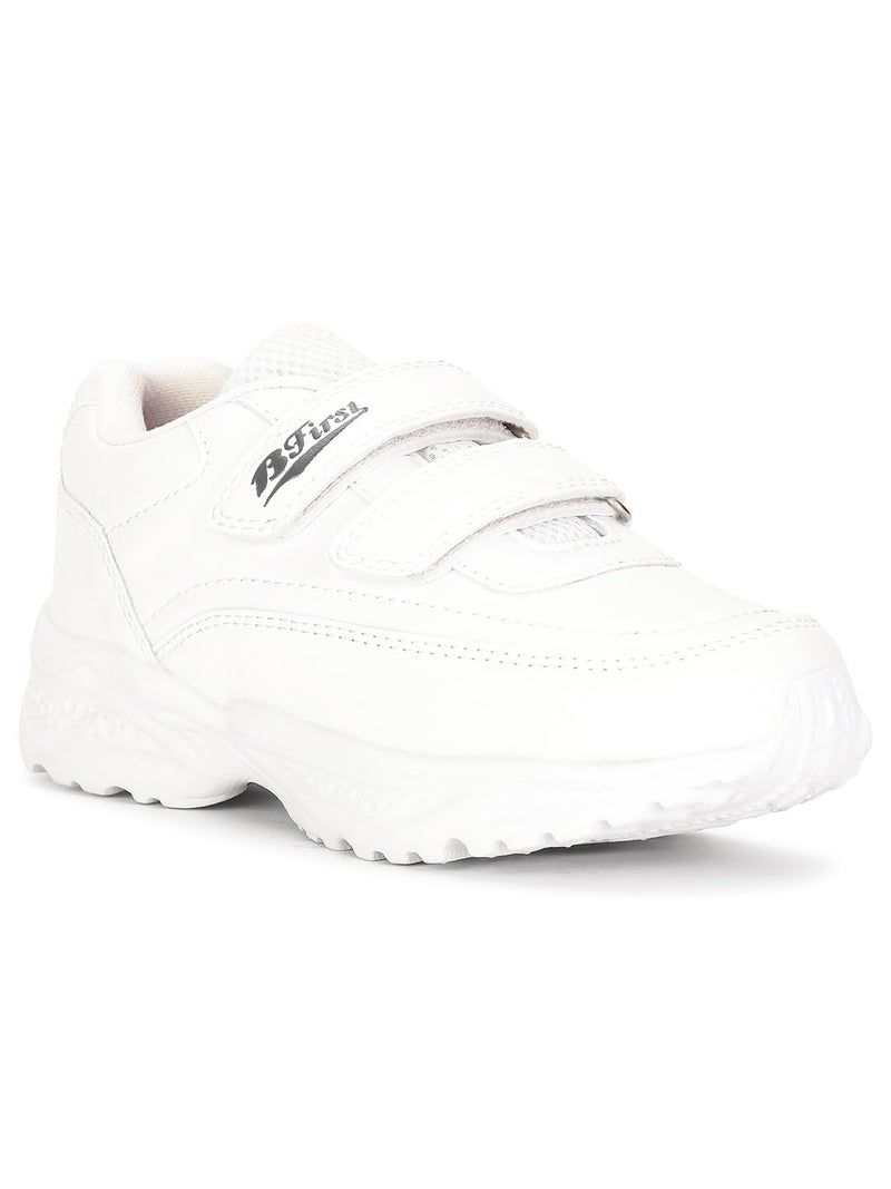 Bata Snoop E 24 Kids's White Casual Shoes - 4 UK (4511004) - Image 1