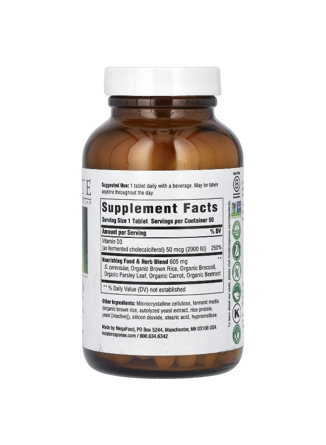 Innate Response Formulas, Vitamin D3, 50 mcg (2000 IU), 90 Tablets (Packaging may vary) - Image 2