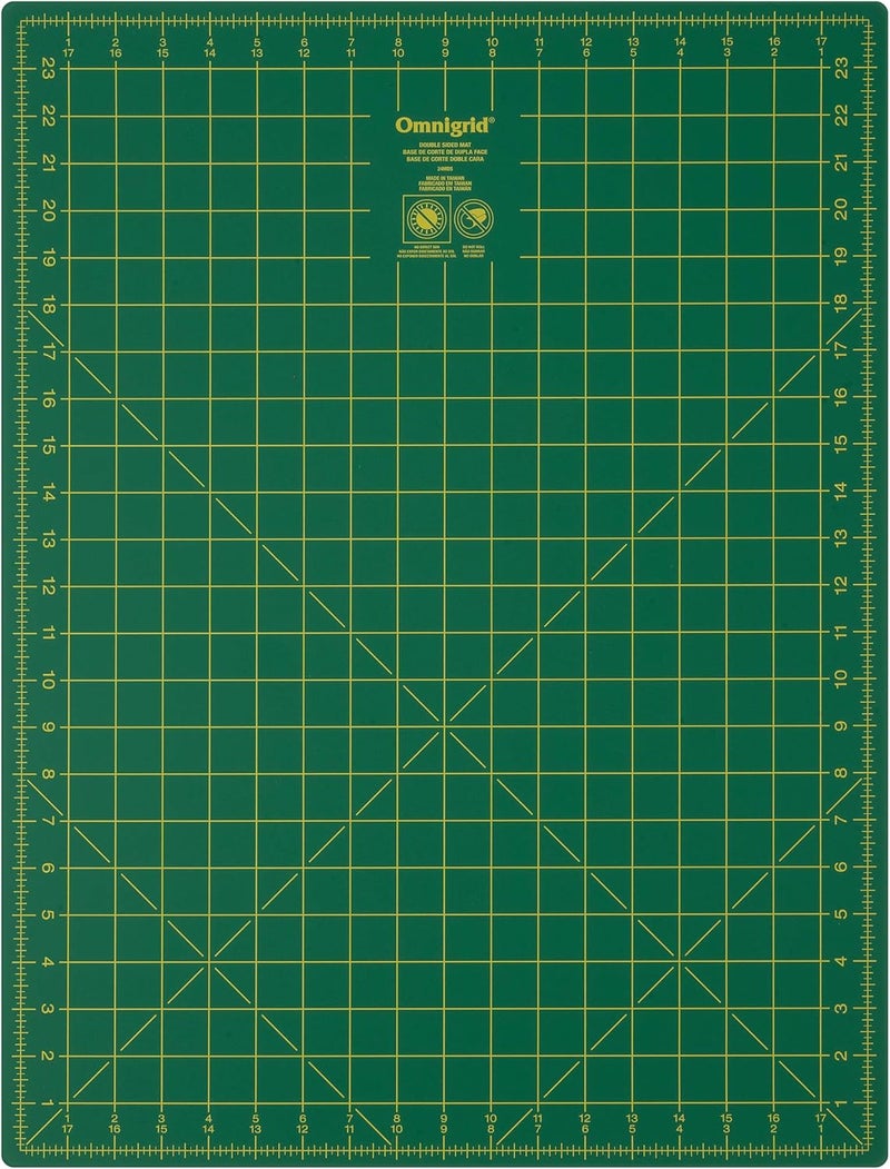 Omnigrid Dritz 24MDS Omnigrid Double Sided Mat 18 x 24 45cm x 60cm Green - Image 1