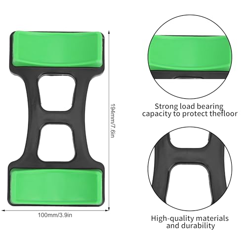 OUKENS 1 Pair Dumbbell Bracket Mat, ABS Dumbbell Storage Frame Stand Holder, Floor Protection Mat for Home Gym, Prevents Rolling & Scratches, Holds up to 60kg, 7.6x3.9 inches - Image 2