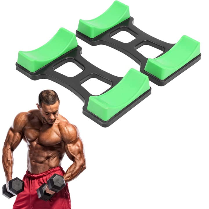 OUKENS 1 Pair Dumbbell Bracket Mat, ABS Dumbbell Storage Frame Stand Holder, Floor Protection Mat for Home Gym, Prevents Rolling & Scratches, Holds up to 60kg, 7.6x3.9 inches - Image 1