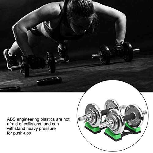 OUKENS 1 Pair Dumbbell Bracket Mat, ABS Dumbbell Storage Frame Stand Holder, Floor Protection Mat for Home Gym, Prevents Rolling & Scratches, Holds up to 60kg, 7.6x3.9 inches - Image 5