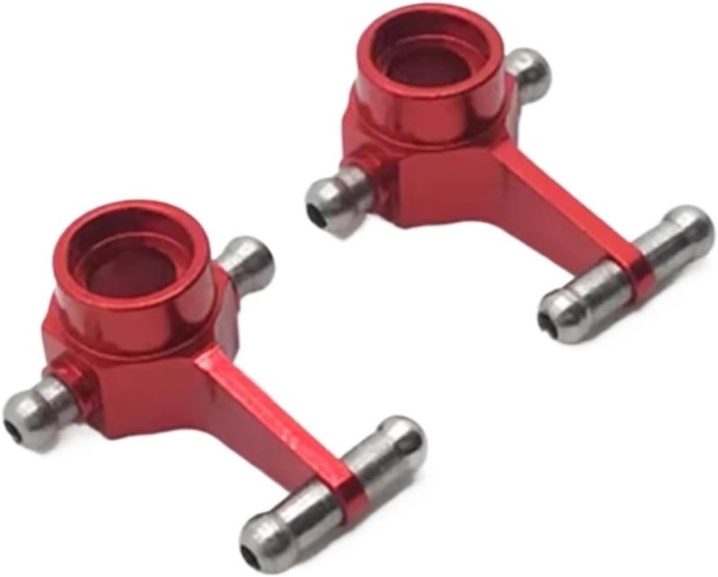 Red Metal Front Steering Knuckles For 1 28 RC Cars K969 K979 K989 K999 Upgrade Parts - Image 1