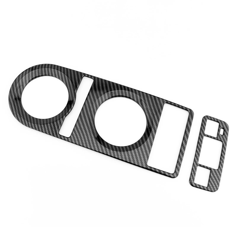 JUIVEEL ABS Central Gear Shift Panel Cover Center Control Cover Trim Car Interior Parts Compatible with Genesis GV70 20222024 Accessories Carbon Fiber Style