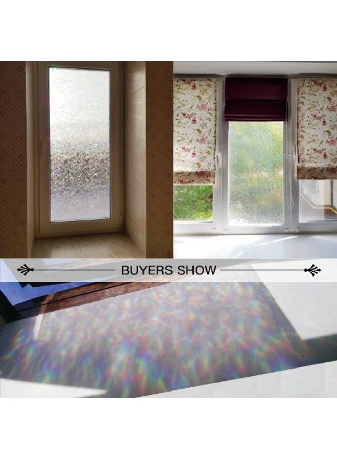 Glue Static Decorative Window Film Clear 40x100cm - Image 4