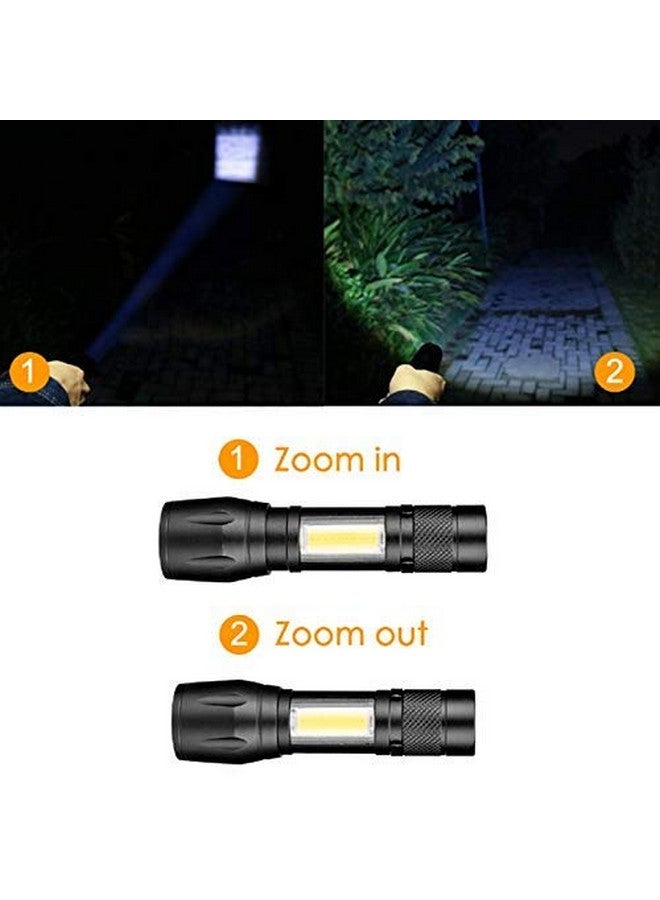 Naivete 2 in 1 Led Flashlight Zoom Light Mini Size Telescopic Portable Torch with Pen Clip Outdoor Other Camping, Aluminum, 200 lumens (2 in 1 LED Flashlight Zoom Light) - Image 3