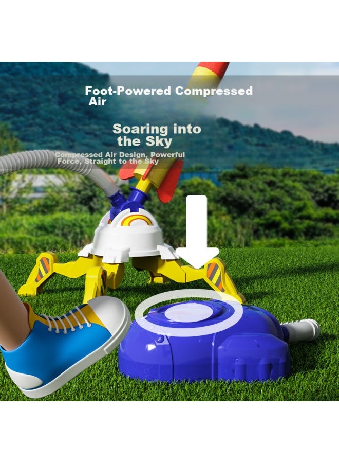 Dimoarch Children's Toy Rocket Foot-pedal Launcher, Fitness Ejection Foam Light-up Indoor And Outdoor Toy, Birthday Gift - Image 3