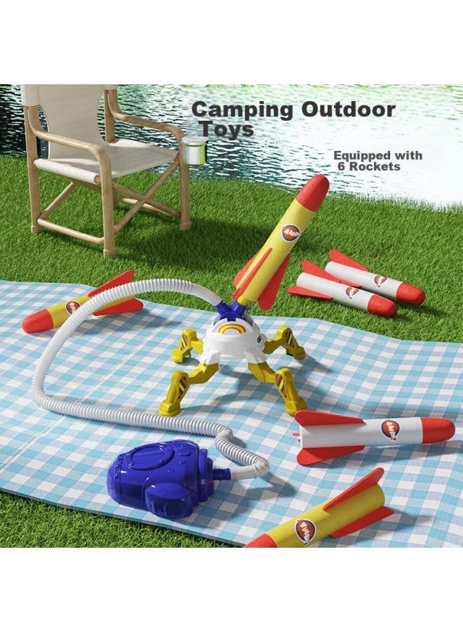 Dimoarch Children's Toy Rocket Foot-pedal Launcher, Fitness Ejection Foam Light-up Indoor And Outdoor Toy, Birthday Gift - Image 2