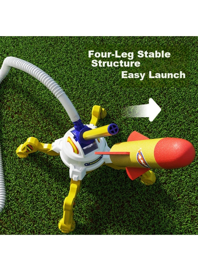 Dimoarch Children's Toy Rocket Foot-pedal Launcher, Fitness Ejection Foam Light-up Indoor And Outdoor Toy, Birthday Gift - Image 4
