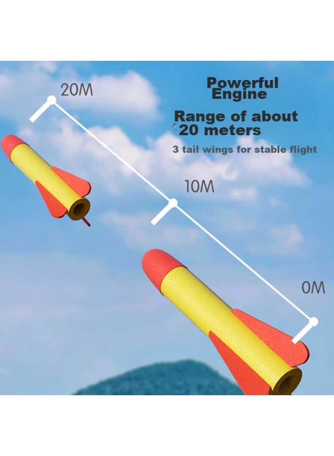 Dimoarch Children's Toy Rocket Foot-pedal Launcher, Fitness Ejection Foam Light-up Indoor And Outdoor Toy, Birthday Gift - Image 5
