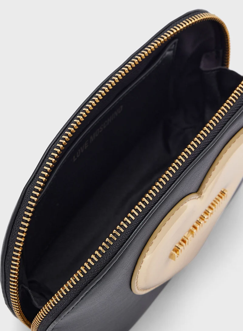Love Moschino BLACK PU-GOLD TPU BLACK PU-GOLD TPU