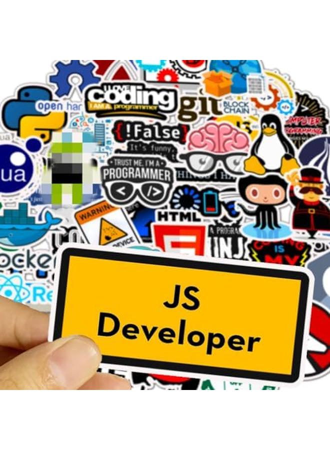 Programming Stickers For Developers Coders Programmers Hackers Geeks And Engineers Developper Stickers For Laptop 50 Pcs