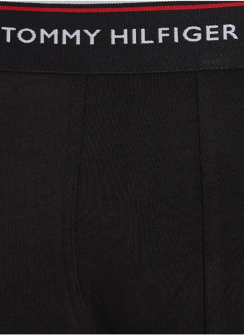 TOMMY HILFIGER - Men's 3-Pack Premium Essential Trunks Underwear Bottoms, Black - Image 1