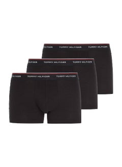 Men's 3-Pack Premium Essential Trunks Underwear Bottoms, Black