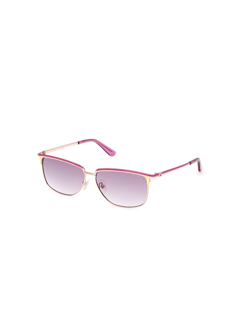 GUESS Full Rim Rectangular Female Sunglass Gu0013383Z56 - Image 1