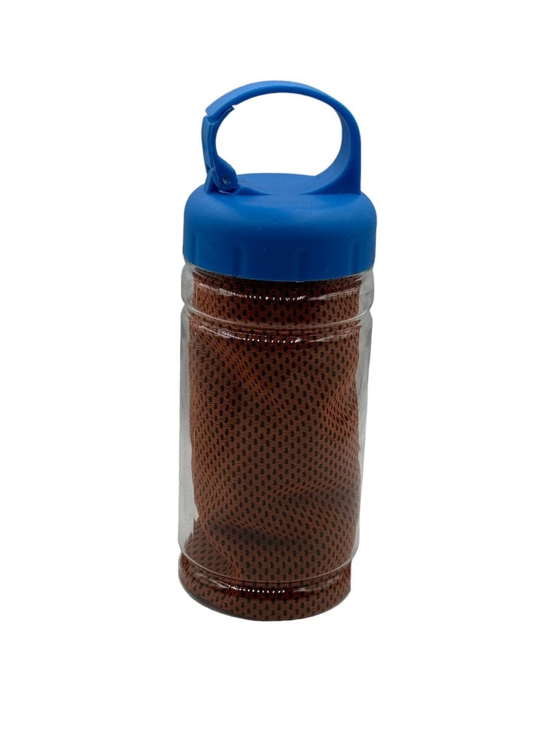 Generic Sweat-absorbent Cooling Towel - light brown 100x30cm - Image 1