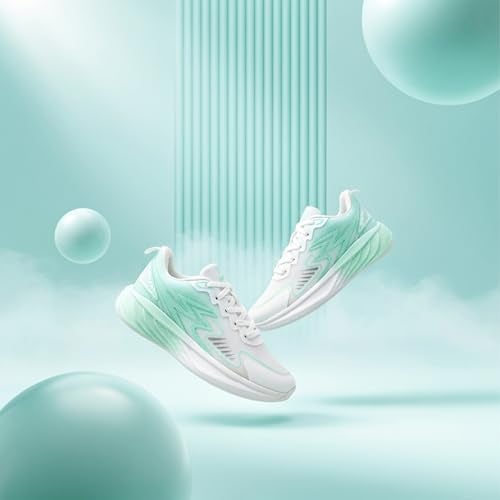 YOHO RushHour Dynamiq™ Sports Shoes for Women |Cushioned Insole, Stylish, Casual & Sneakers for Ladies | Lightweight, Anti-Skid Shoe for Gym, Walking Running & EveryDay Use-1835 | Iced Matcha - UK 7 - Image 2
