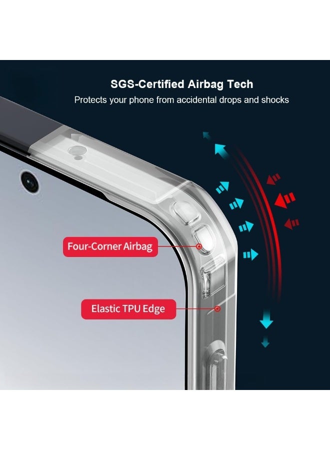 general Clear Case Compatible with OPPO Find X9 Pro 【Airbag Protection】 Transparent Case Camera Protection PC+TPU Shockproof Protective Back Cover for Oppo Find X9 Pro - Image 3