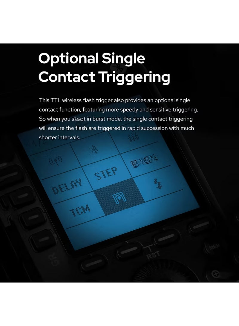 Godox XPROIIN 2.4G Wireless Flash Trigger, High Speed Sync Flash Transmitter, Extra Large LCD Screen Flash Control Trigger With Stable And Seamless Connection, (XPROIIN, For Nikon Camera) - Image 4