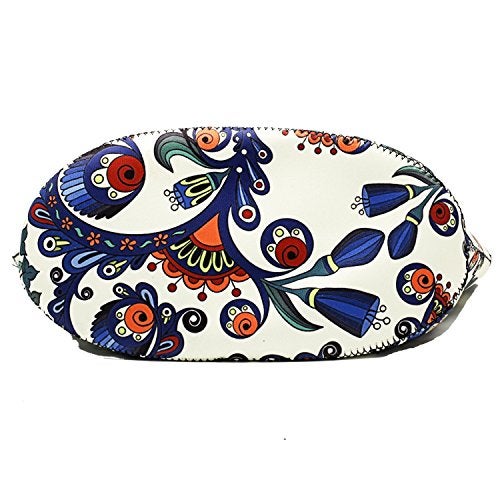 Chrysansmile Insulated Lunch Bag Neoprene Small Lunch Box for Women Soft Cooler Bag Flower Cute Lunch Tote for Work Outdoor Picnic - Image 4