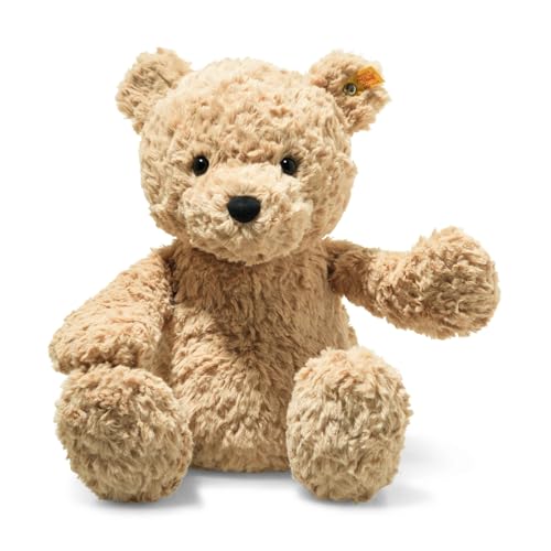 Steiff Jimmy Teddy Bear  Soft Cuddly Friends Premium Plush Stuffed Animal Toy for Kids Light Brown 16 - Image 1
