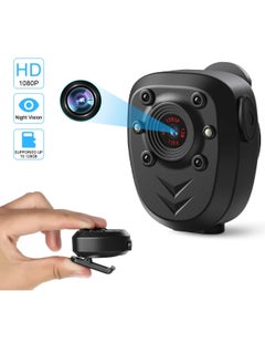 Generic Mini Body Camera, HD Police Body Lapel Worn Video Camera, Night Vision Led Light Cam Recorder, Mini Video Recording Camera For Home, Outdoor, Security Guard, (16GB, Black Pack Of 2pcs)  - Image 2
