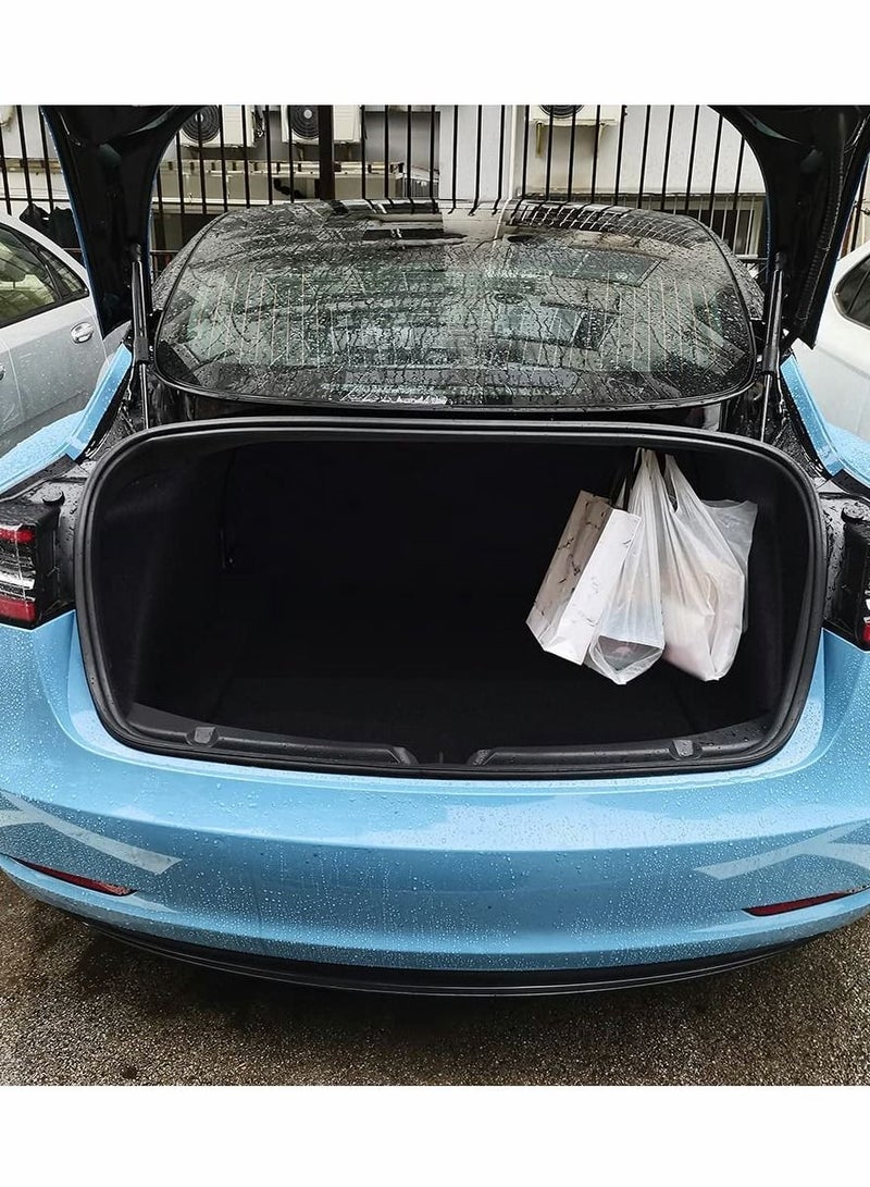 Y&D Trunk Grocery Bag Hook for Tesla Model 3, Car Shopping Bags Hanger Organizer Holder 3 Accessories Upgrade Aluminum Black  - Image 3