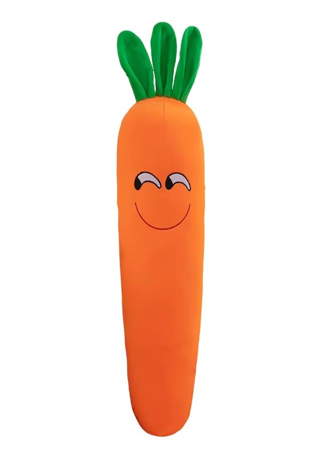 TechMax Solution Adorable Long Carrot Plush Toy Soft Stuffed Vegetable Pillow Cute Hugging Cushion for Kids Bedroom Decor Gift Idea - Image 1