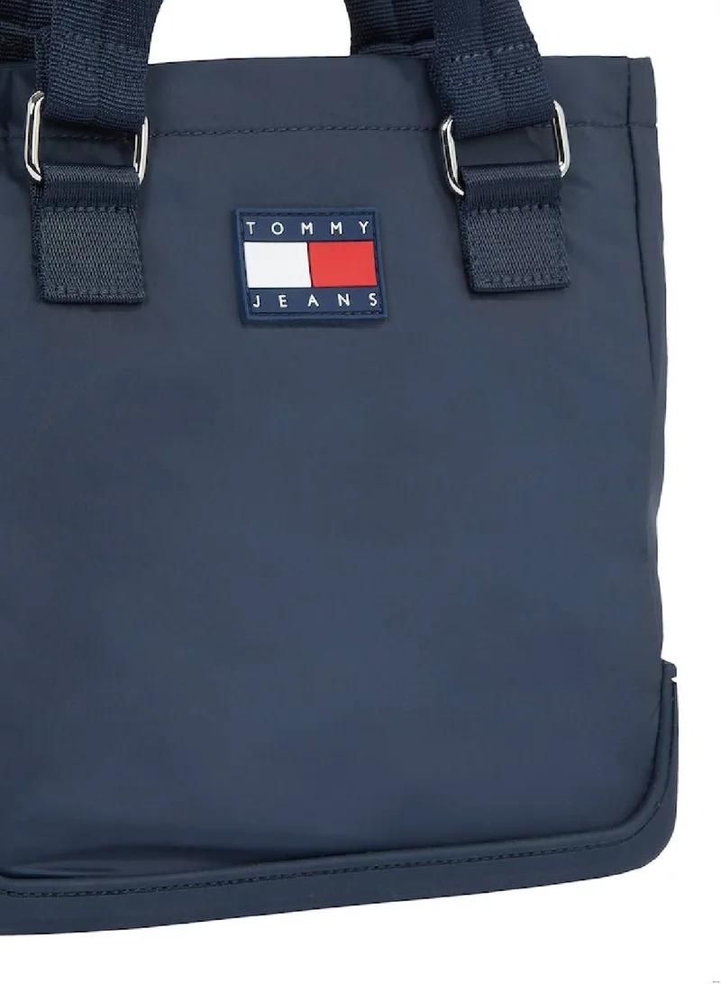 TOMMY JEANS Women's Uncovered Tote Bag - Polyester, Blue