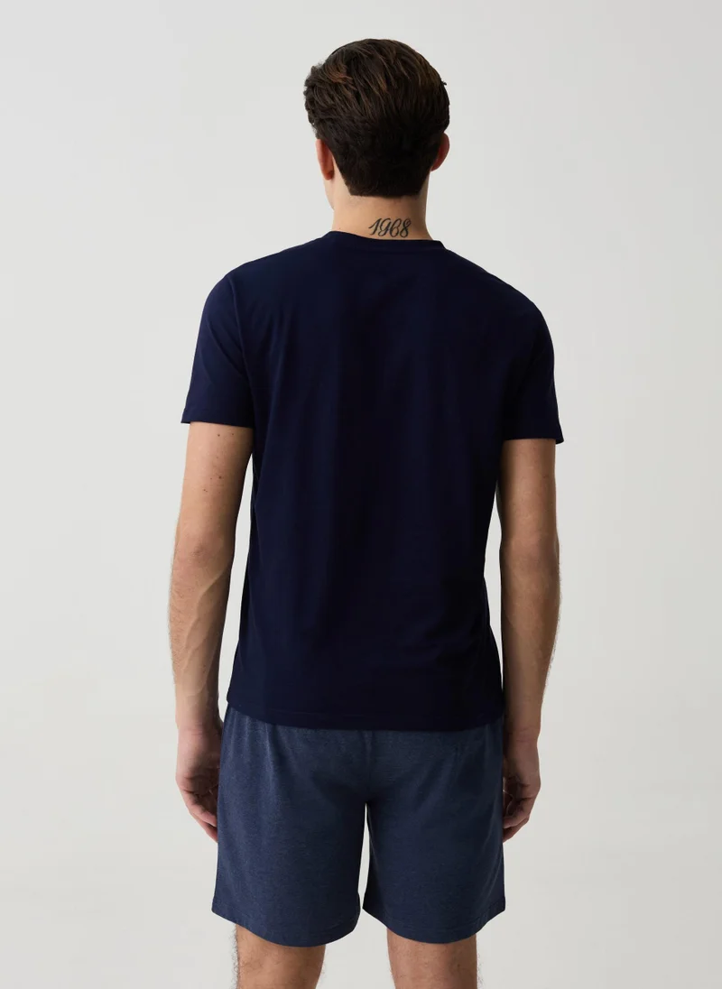 Ovs Short Pyjamas With V-Neck Top