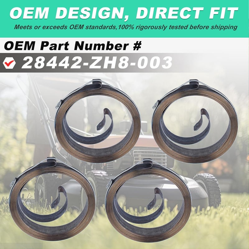 Adefol 4pcs Recoil Starter Spring for Honda GX Series Engines - Image 5