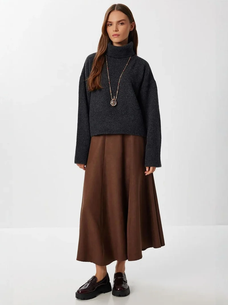 Lovely Istanbul ISTANBUL Frilly Pleated Long Skirt