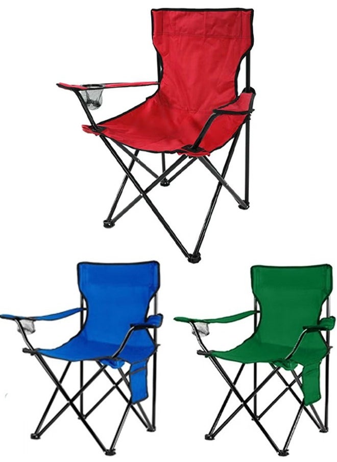 Cady One Folding chair for camping and trekking with cup holder (multicolor)  - Image 1