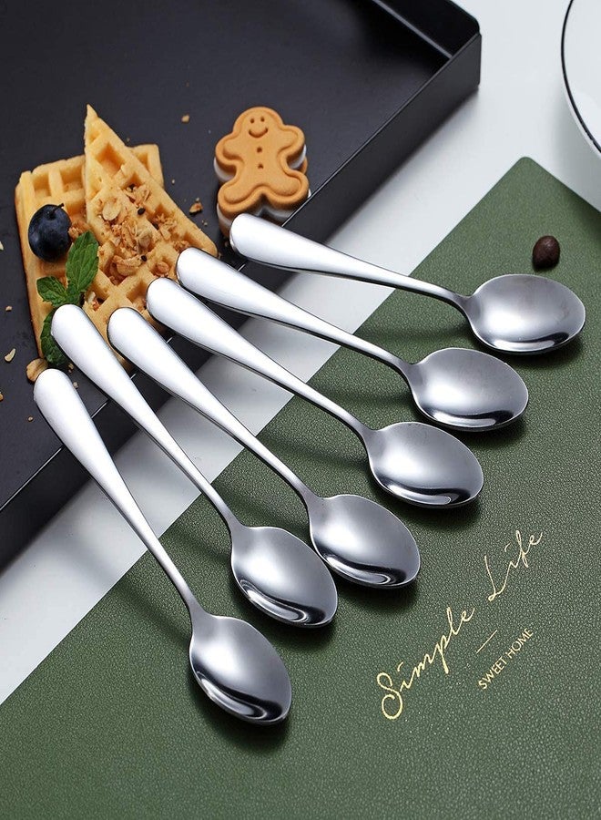 Kyraton 5.5" Espresso & Tea Spoons - Stainless Steel Mini Spoons, Pack of 6 - Image 4