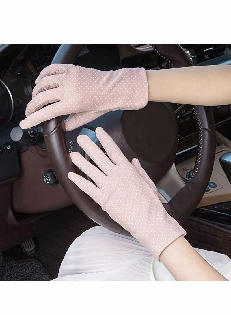 Y&D Sun Protective Gloves, Women UV Protection Sunblock, Women's Outdoor Cotton Touchscreen Anti-skid Driving for Summer Riding - Image 4