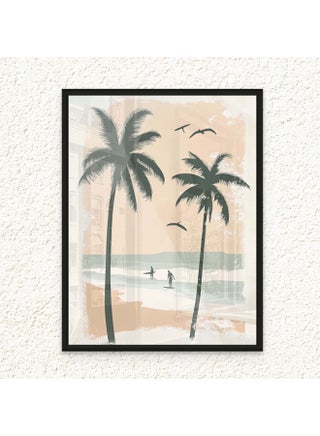 Art Decor Framed Fine Art of Beach with Palm Trees Portrait Tropical Aesthetic Coastal Print Wall Décor for Living Room Bedroom Home Office Hotel Gifting - pzsku/ZC3343F62460611B2240CZ/45/_/1732613876/9eb4acfd-6857-47ef-b8cb-e77627379727