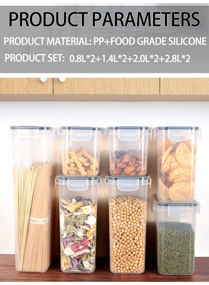 WOLFATION FOR YOU Grain Storage Bucket,Rice Storage Container,Household Rice Barrel,Kitchen multifunctional grain container,Transparent Insect-proof Moisture-proof Sealed Rice Bucket with Pop Up Lid for Kitchen Pantry Organizer - Image 4