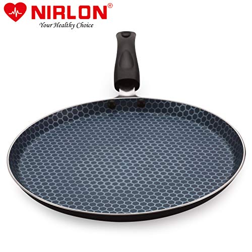 Nirlon Honeycomb Non Stick Gas Stove Compatible Aluminium Flat Dosa Tawa 26cm[Honeycomb_Flat Tawa 26cm] - Image 4