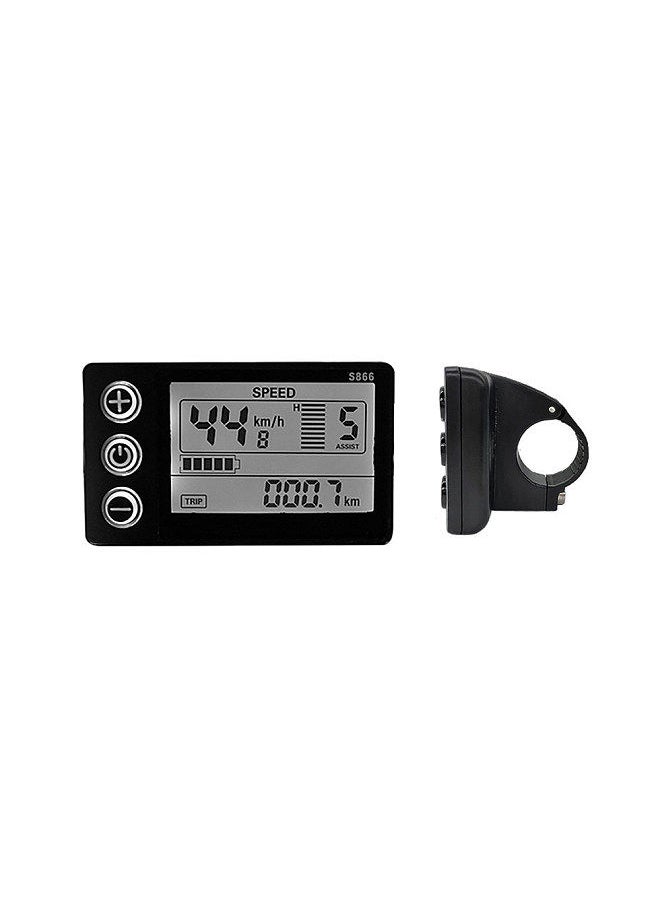Generic - Intelligent Electric Bike 15A Controller with Backlight LCD Display Set E-Bike Conversion Tools Kit Bicycle to E-Bike Accessory - Image 1