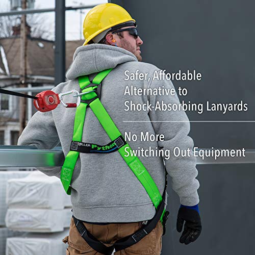 Miller by Honeywell TurboLite 6-Foot Personal Fall Limiter with Unit End Steel Carabiner & Lanyard End Steel Locking Snap Hook (MFL-1-Z7/6FT), Red - Image 2