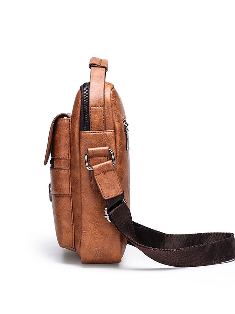 Factory Men'S Shoulder Bag Messenger Bag Casual Retro Handbag Men'S Briefcase Backpack - Image 3