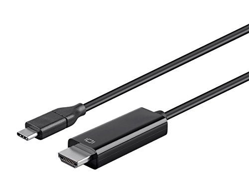 Monoprice USB C to HDMI 31 Cable 5Gbps 4K30Hz TypeC Mirror or Expand You PC Display 9 Feet Black - Image 1