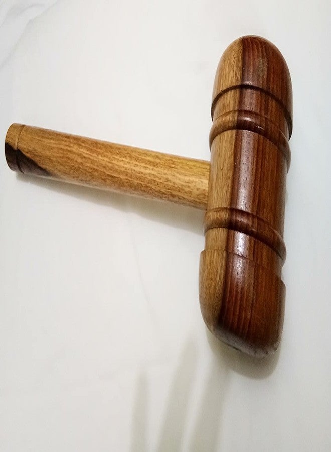 مضرب كريكيت من CRAZX، مطرقة خشبية مزدوجة الجوانب، لون طبيعي - Image 4