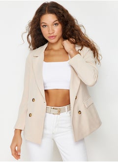 Beige Regular Lined Double Breasted Closure Woven Blazer Jacket TWOSS21CE0107 - pzsku/ZC334AE60786C39C8B250Z/45/_/1730940054/e068ad8d-7b42-4348-b56a-d7c5a212f4a1