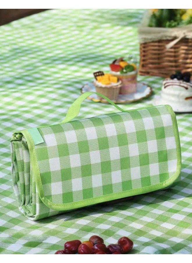 OASIS-TH Foldable Picnic Blanket Waterproof Beach Blanket Waterproof Picnic Blanket Portable Picnic Mat Portable Beach Mat For Outdoor Camping Family Outdoor Park Garden 2X3M - Image 1
