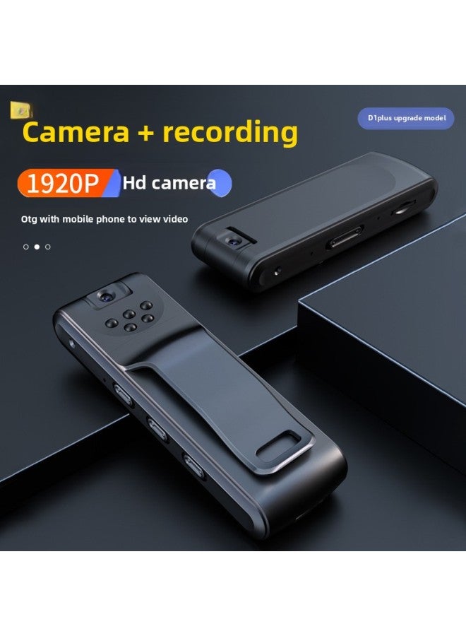 Generic Professional Intelligent Recording Camera HD Sports Camera Night Vision Back Clip Law Enforcement Driving Recorder Recording Pen-Body Color:High-definition Version + Night Vision + Audio And Video Recording [no Memory Card]]  - Image 1
