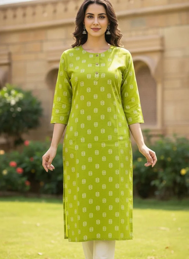 Floral Printed Knee Length Kurta