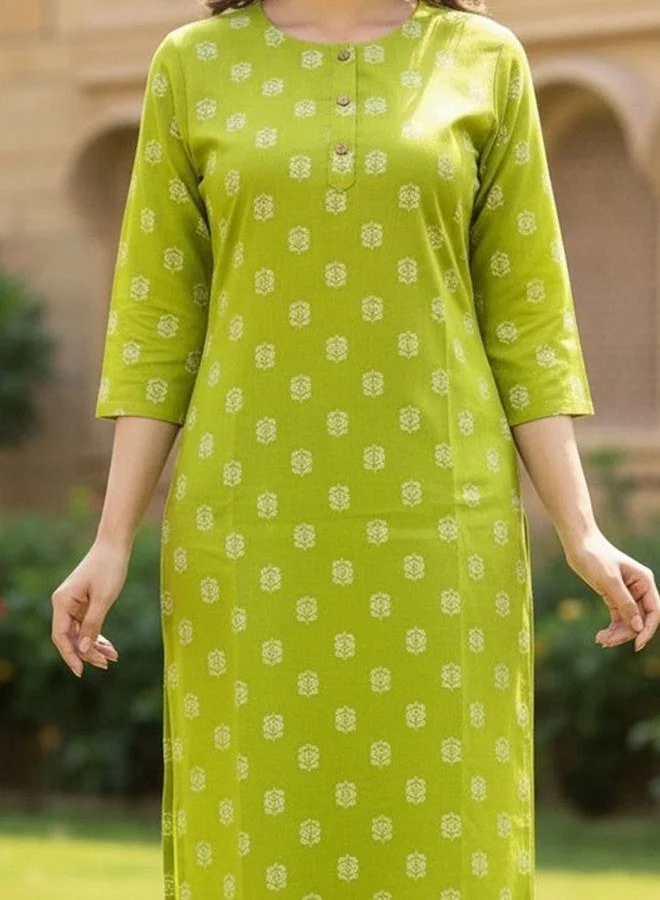 Saka Designs Floral Printed Knee Length Kurta