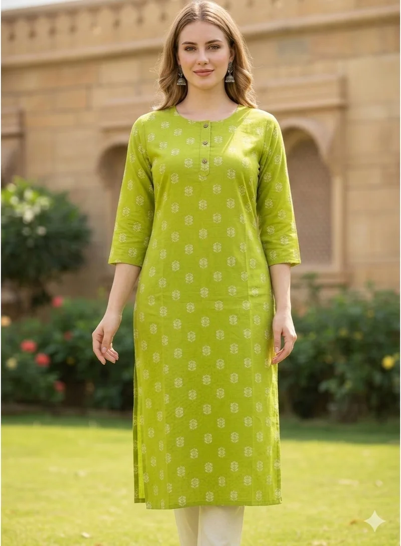 Saka Designs Floral Printed Knee Length Kurta