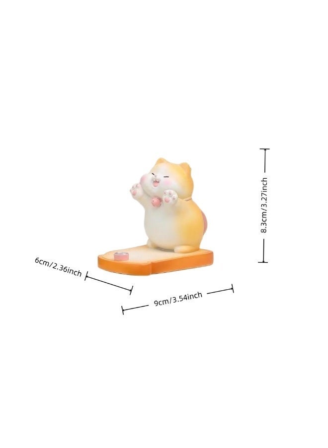 Cute Cat Phone Holder - Universal Cellphone & Tablet Stand, Novelty Desk Accessory for Bedroom & Office - Image 2